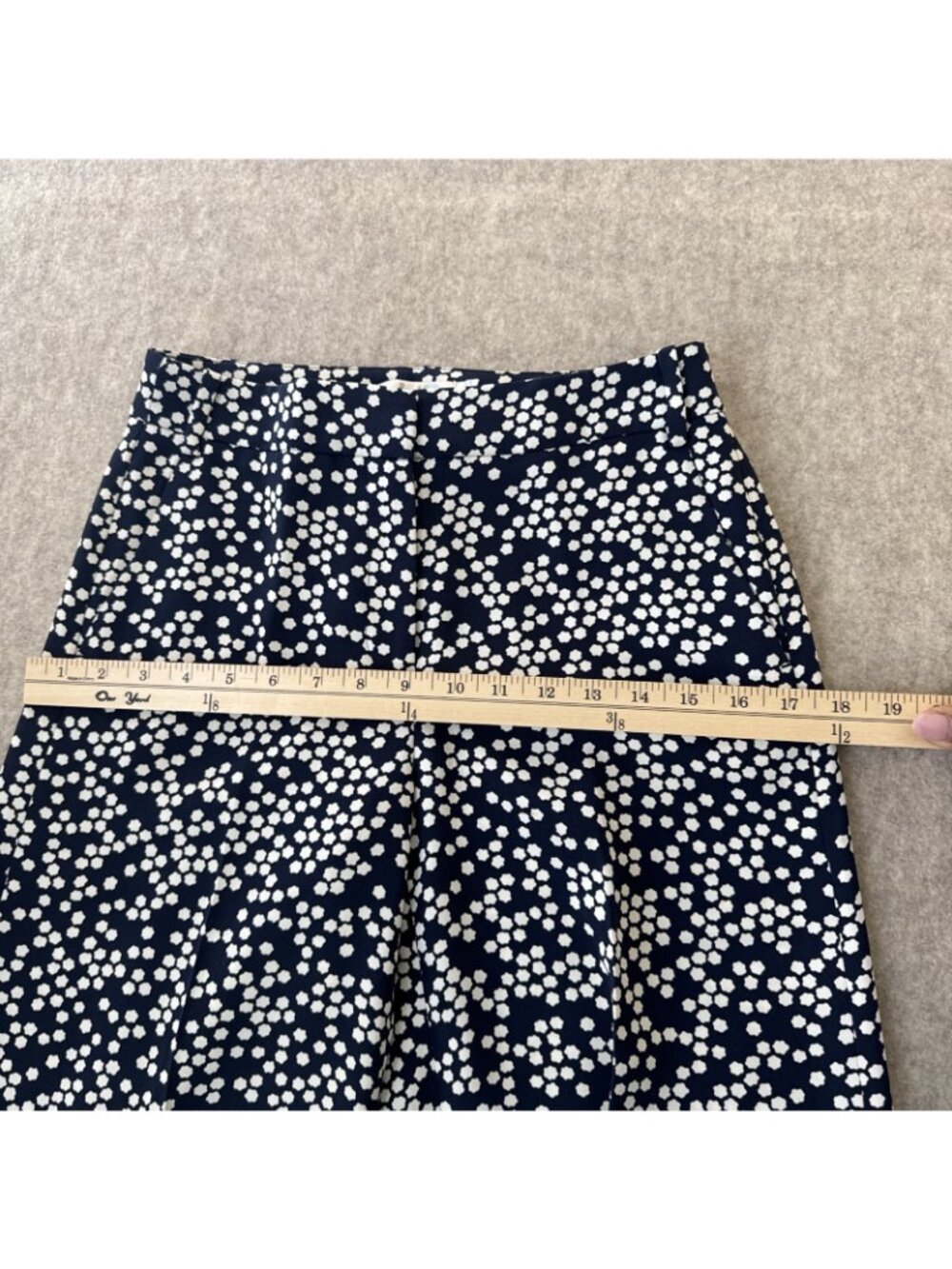 Boden Nancy Culottes Womens 2P Navy Floral High Waist Cropped‎ - Picture 6 of 13